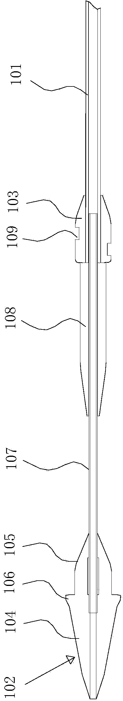 Sheath-core for conveying interventional device and conveying system with sheath-core