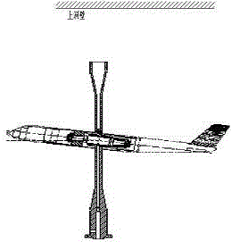 Large-load high-precision aerodynamic measuring device and measuring method