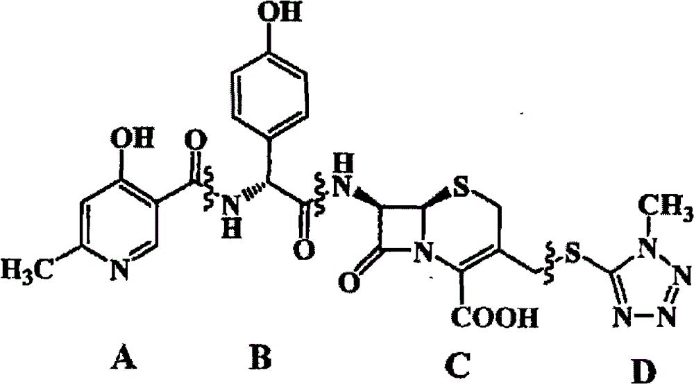 Method for preparing cefpiramide acid