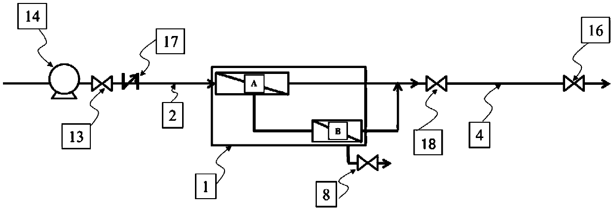 Water purification device and running method thereof