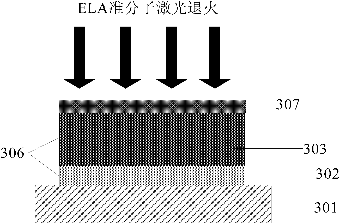 Production method for low-temperature polycrystalline silicon thin film
