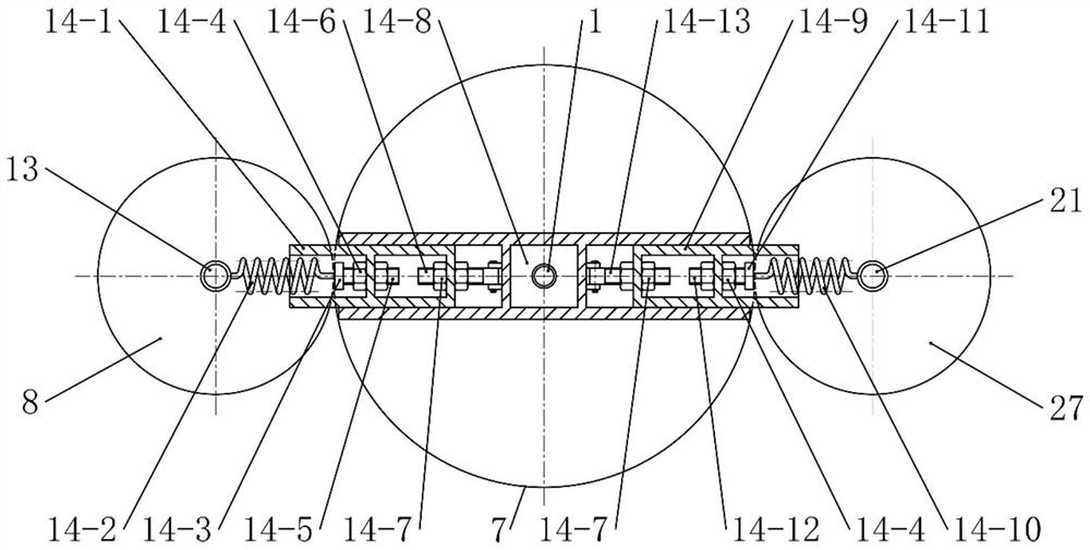 High-rotating-speed vertical shaft type automobile tire road surface driving characteristic simulation test device and method