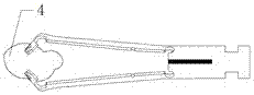 Tissue clip capable of continuously releasing and clamping