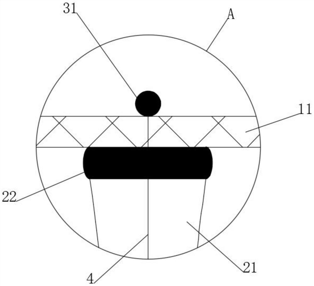 A bamboo-like plastic soil-buried auxiliary degradation net