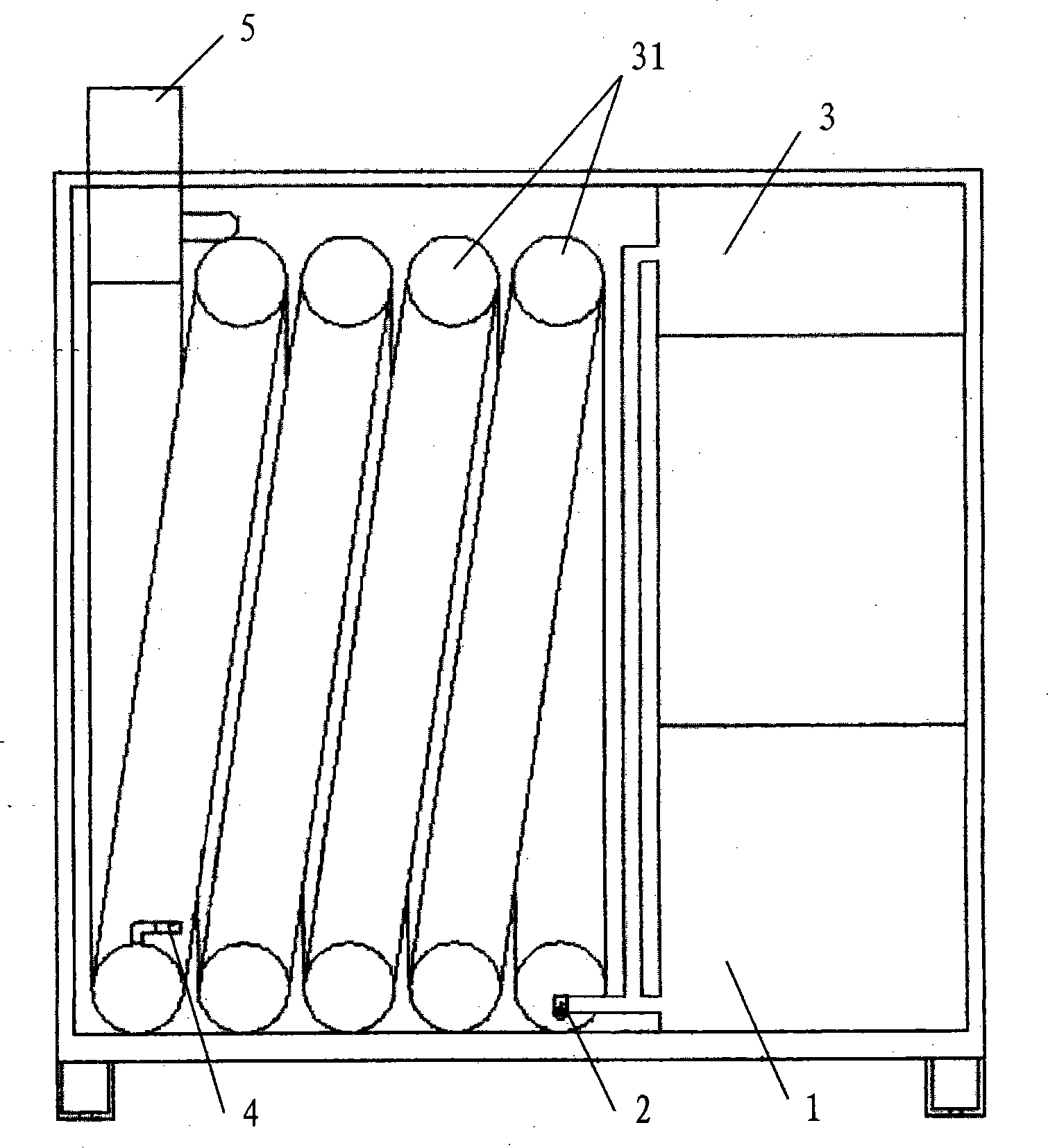Method and device for processing sewage water by annular contact oxidation