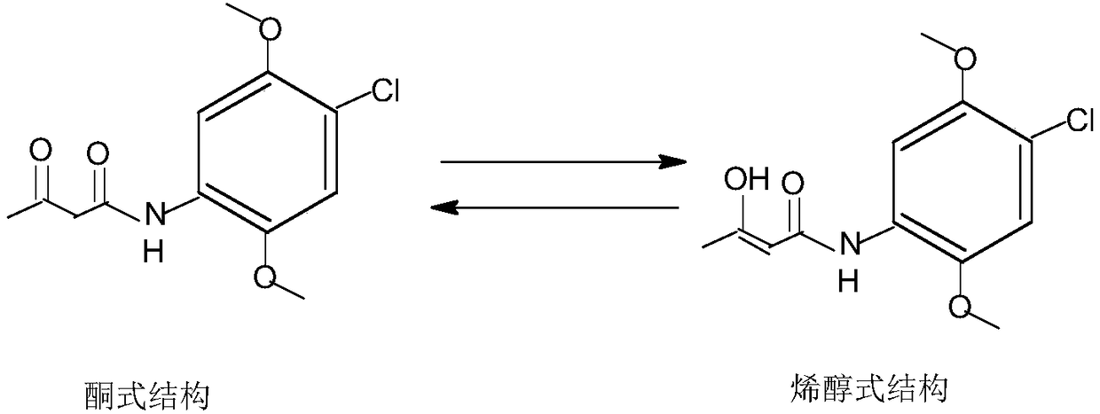 A kind of preparation method of 2,5-dimethoxy-4-chloroacetoacetanilide