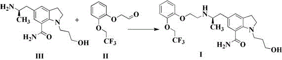 New preparation method of silodosin compound