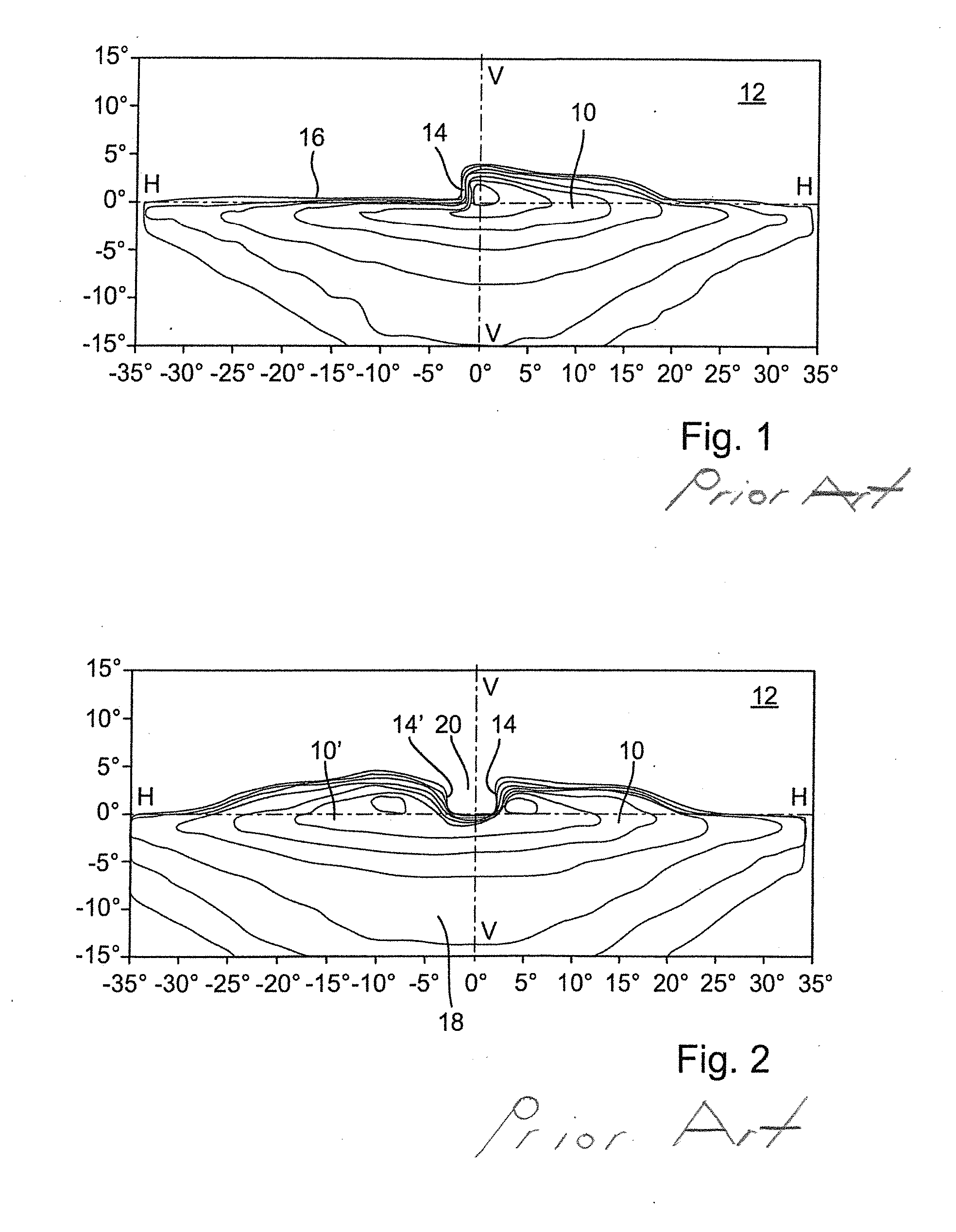 Light module of motor vehicle for generating spot distribution of high-beam-light distribution and vehicle headlights having such module