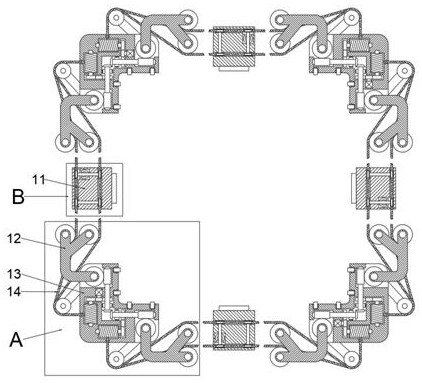 Green building engineering all-glass curtain wall construction system and construction method