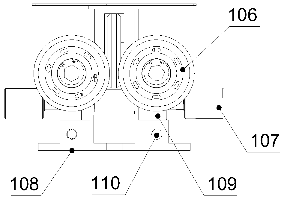 An attitude control system for an elevator car