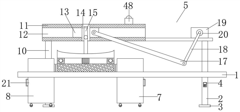 Turnover device for iron standard steel cooling equipment and using method of turnover device