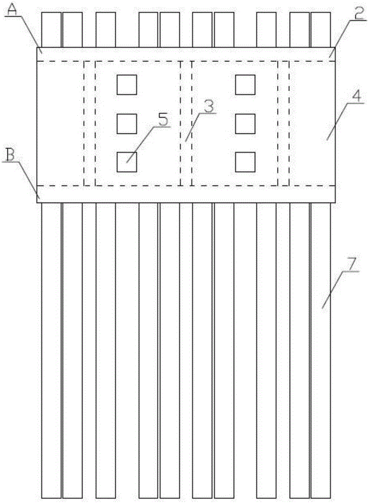 Wave-dissipating water-permeable breakwater