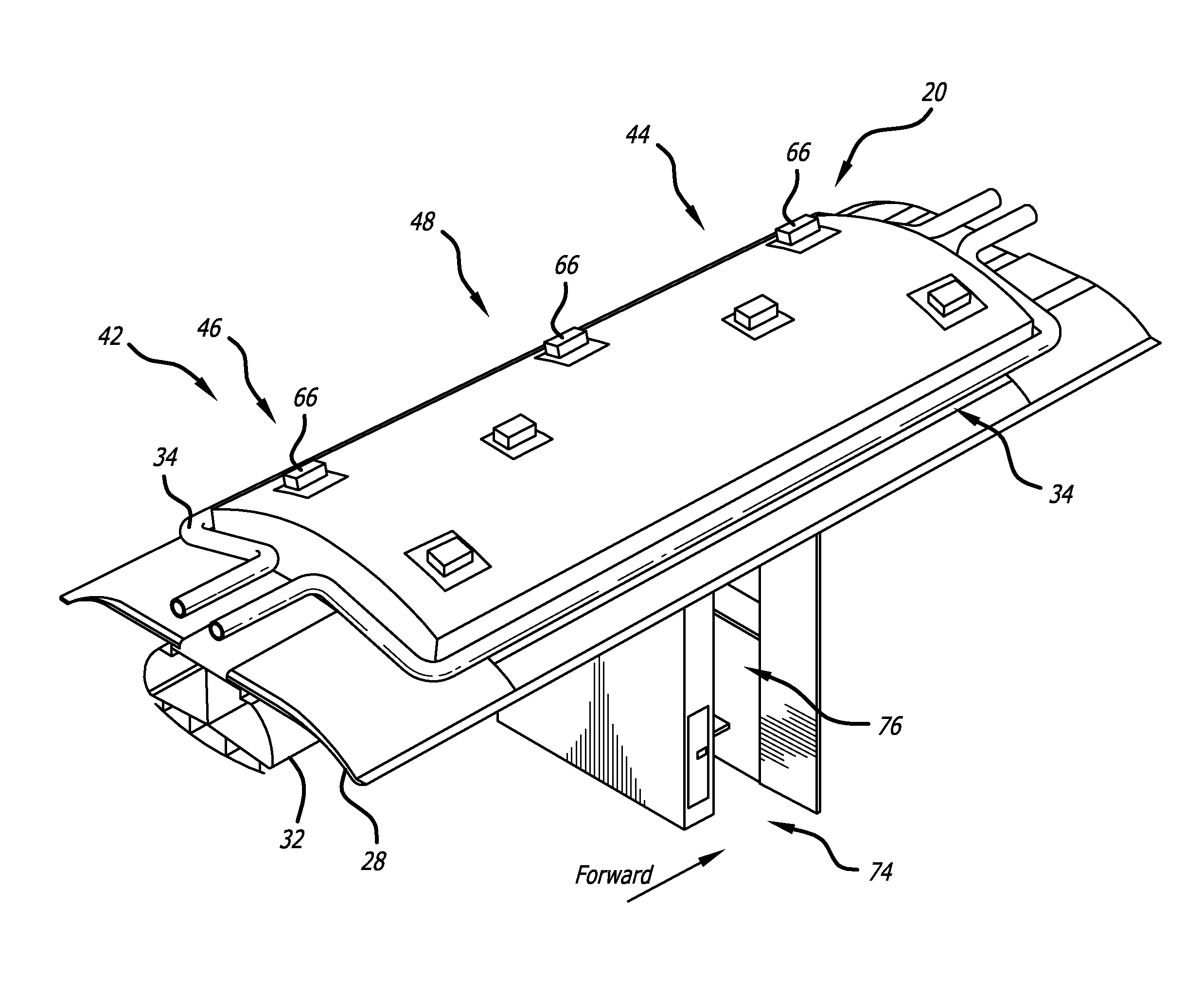 Small diameter pressure structure commercial aircraft crew rest