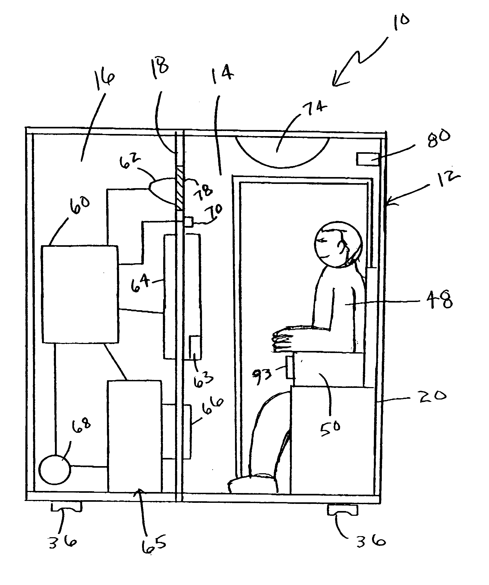Controlled environment thermal image detection system and methods regarding same