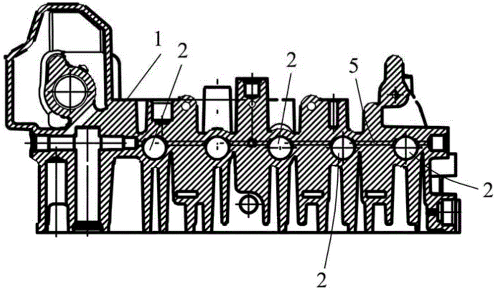 Double-clutch eccentric oil through processing method and corresponding double-clutch blank