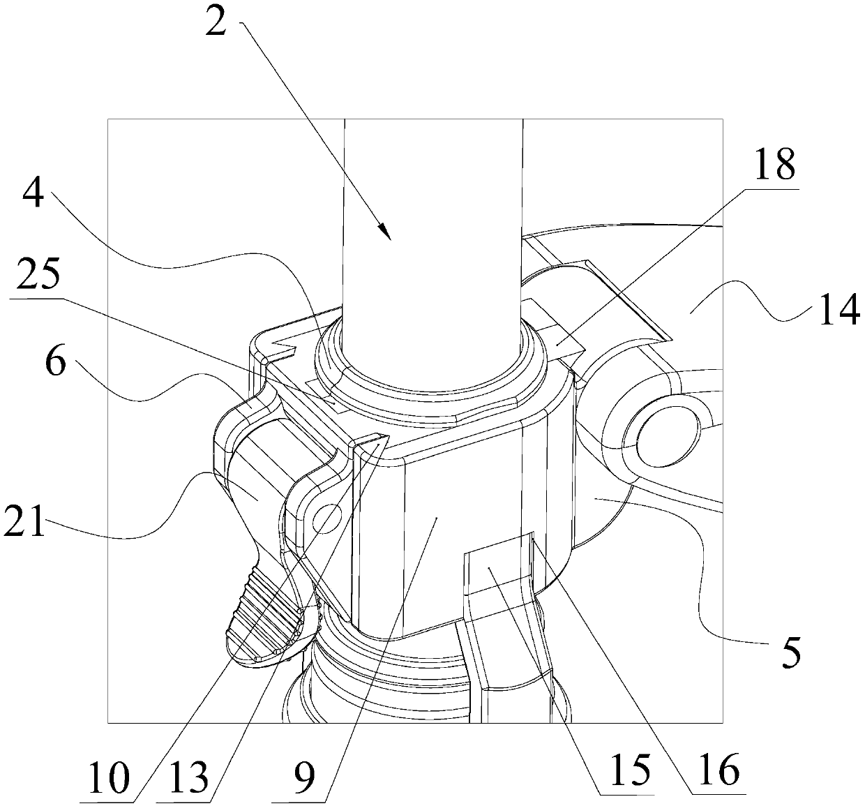 Steering mechanism of scooter and scooter