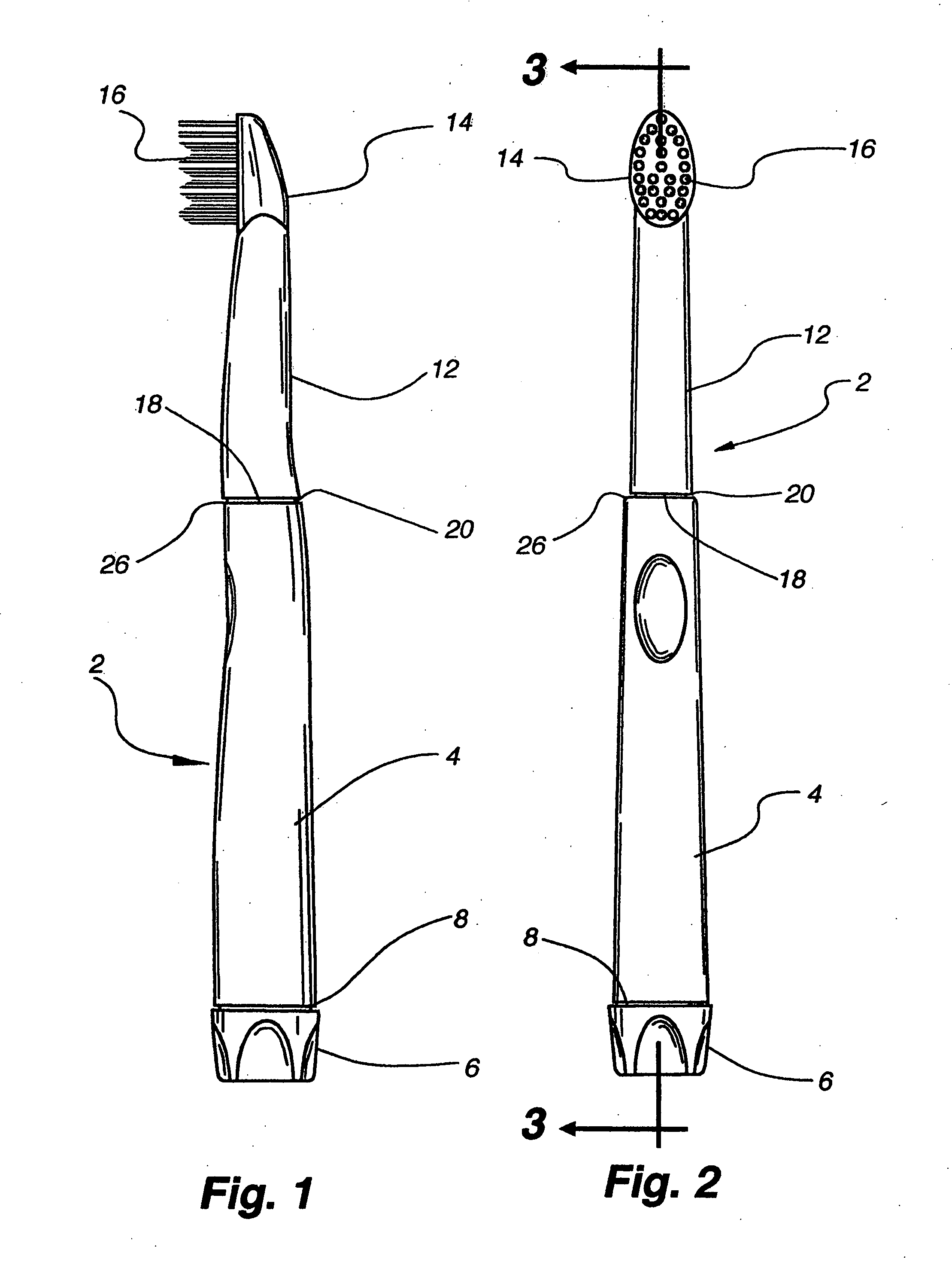 Flosser with motor integrated with vibrating head
