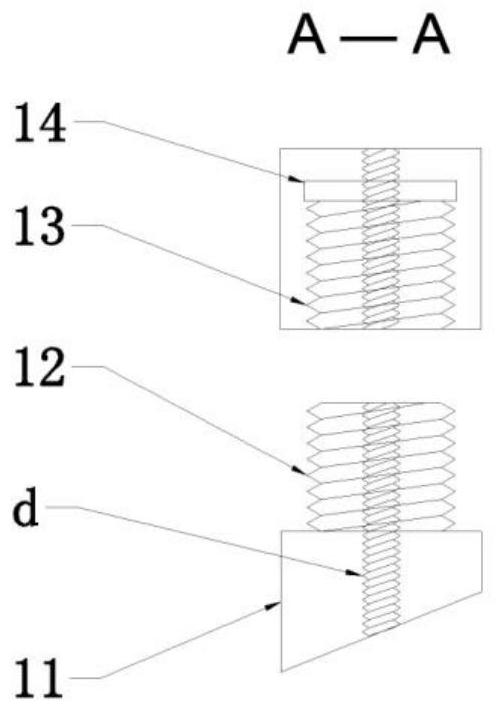 A solid particle redistribution device with adjustable distribution plate inclination angle