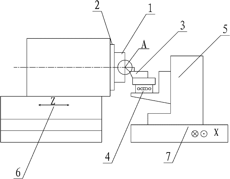 Processing method for ultraprecise turning of die steel material by adopting diamond cutter