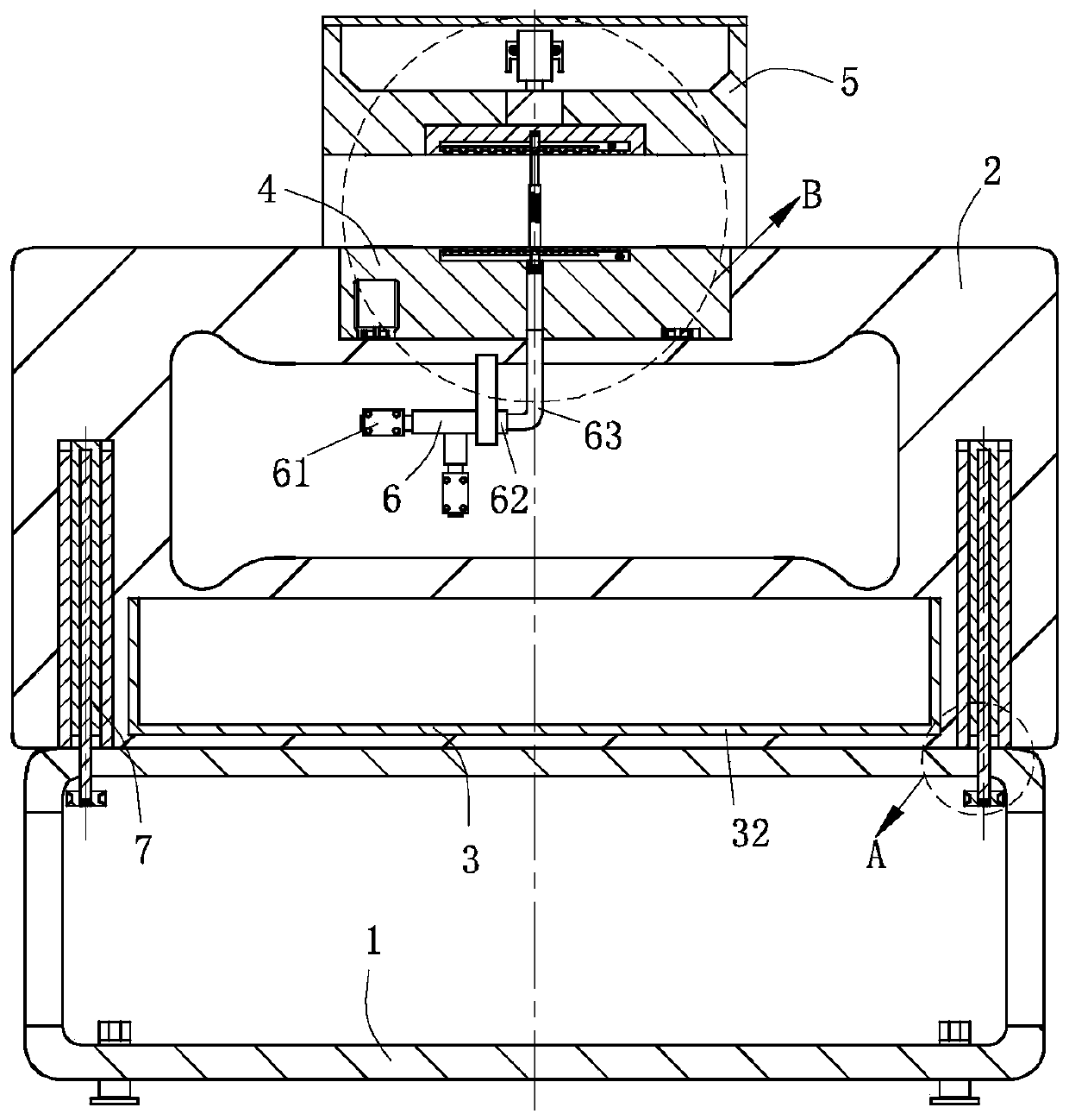 Flattening device suitable for carton processing