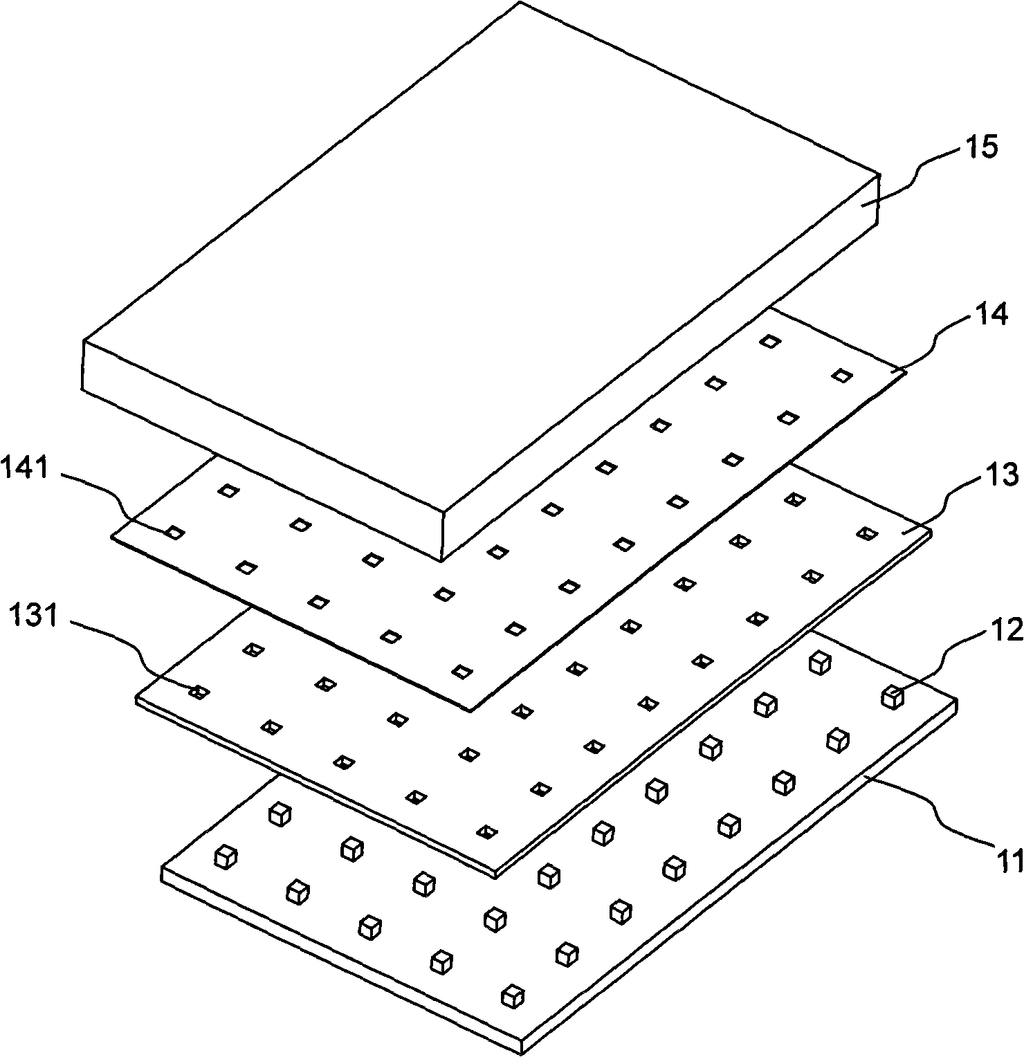 Directly-down backlight module unit