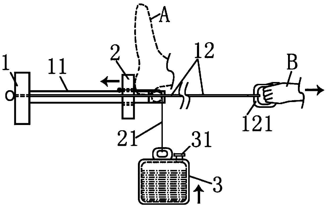 Ankle joint pressurizing device applied to magnetic resonance