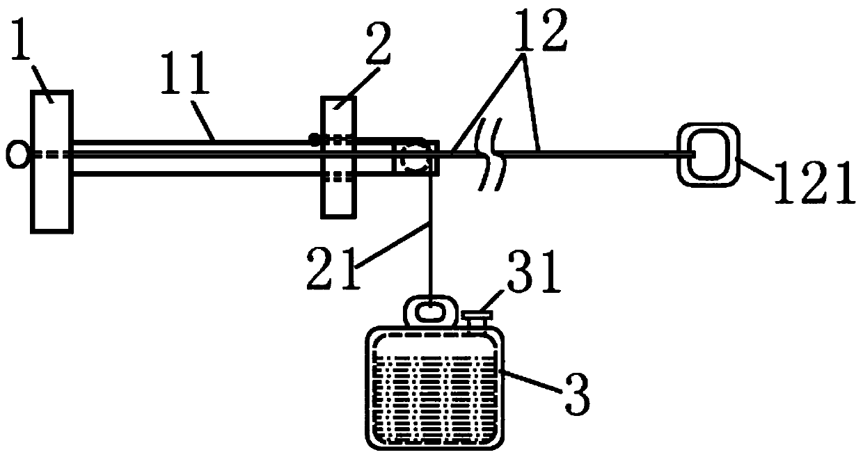 Ankle joint pressurizing device applied to magnetic resonance