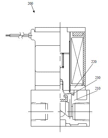 Two-way electromagnetic vale with diaphragm structure