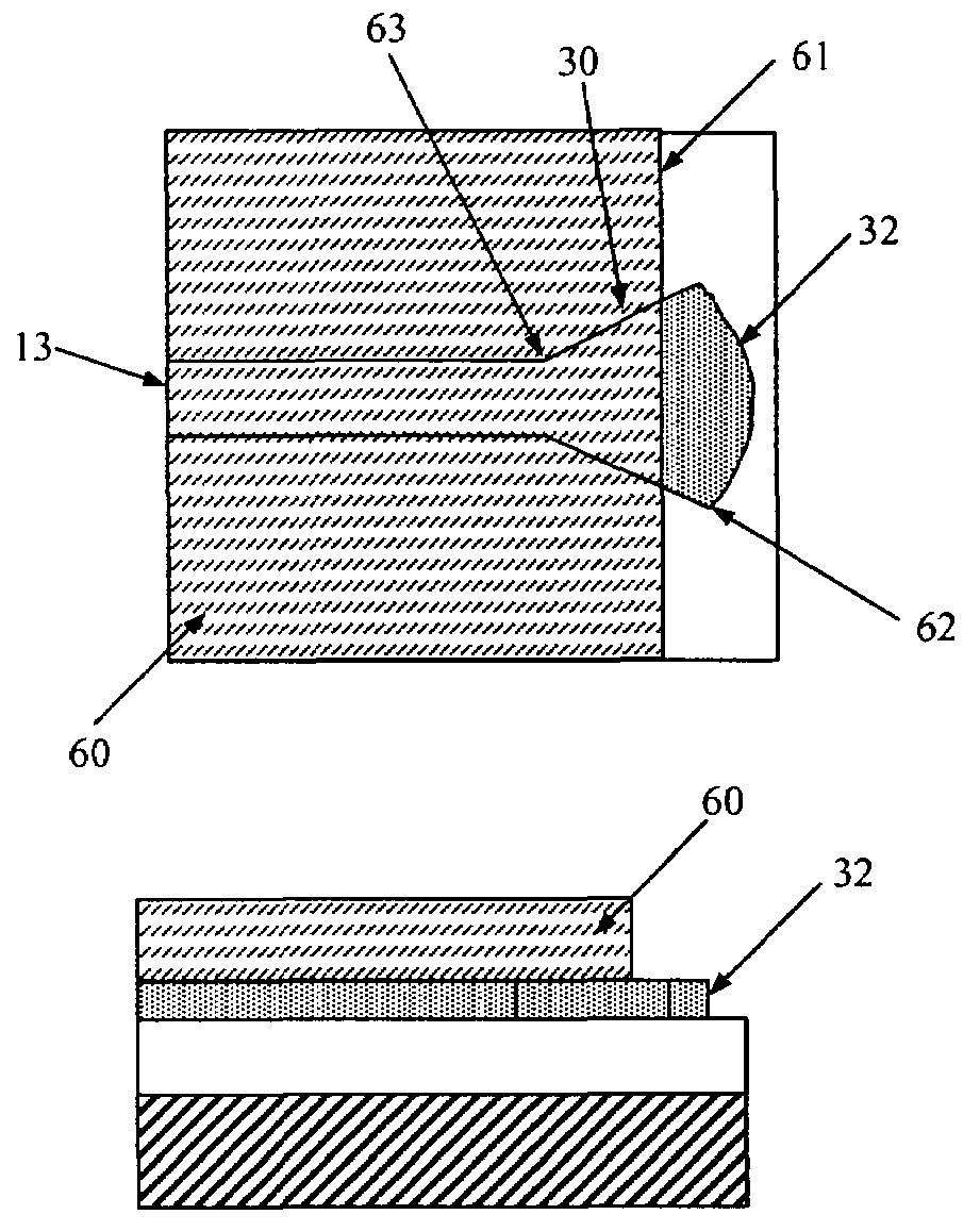 Planar waveguide with patterned cladding and method for producing the same