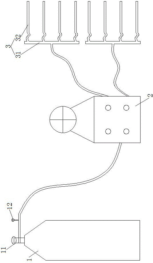 Air pressure blasting device used for simulating excavation with tunnel drill blasting method