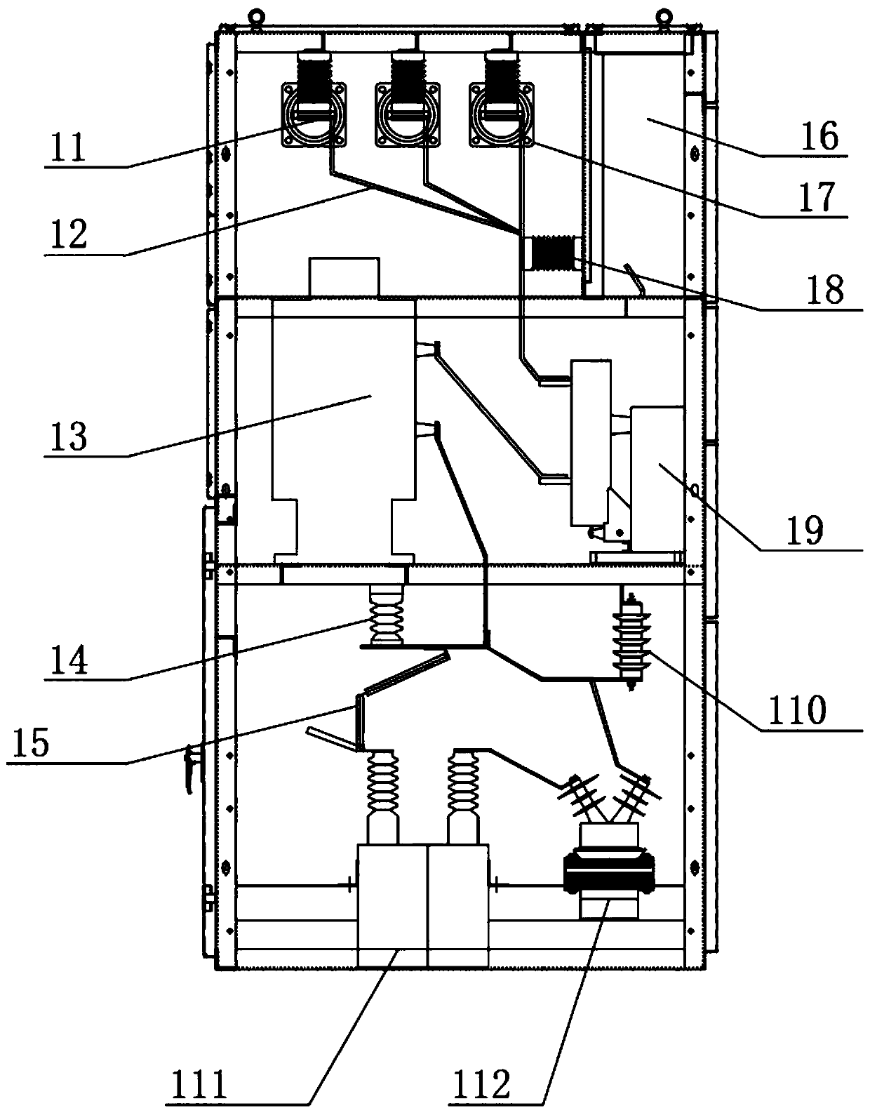 Intelligent double-sided switch cubicle for high-voltage reactive power compensation