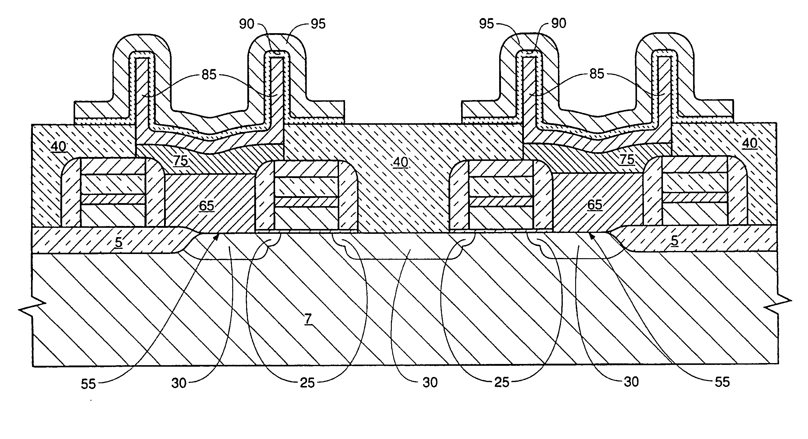 Method for forming a storage cell capacitor compatible with high dielectric constant materials