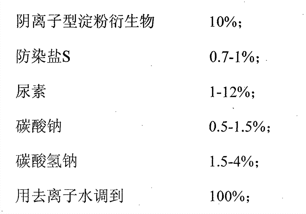 A cold dyeing direct printing process suitable for cotton fabric reactive dye printing