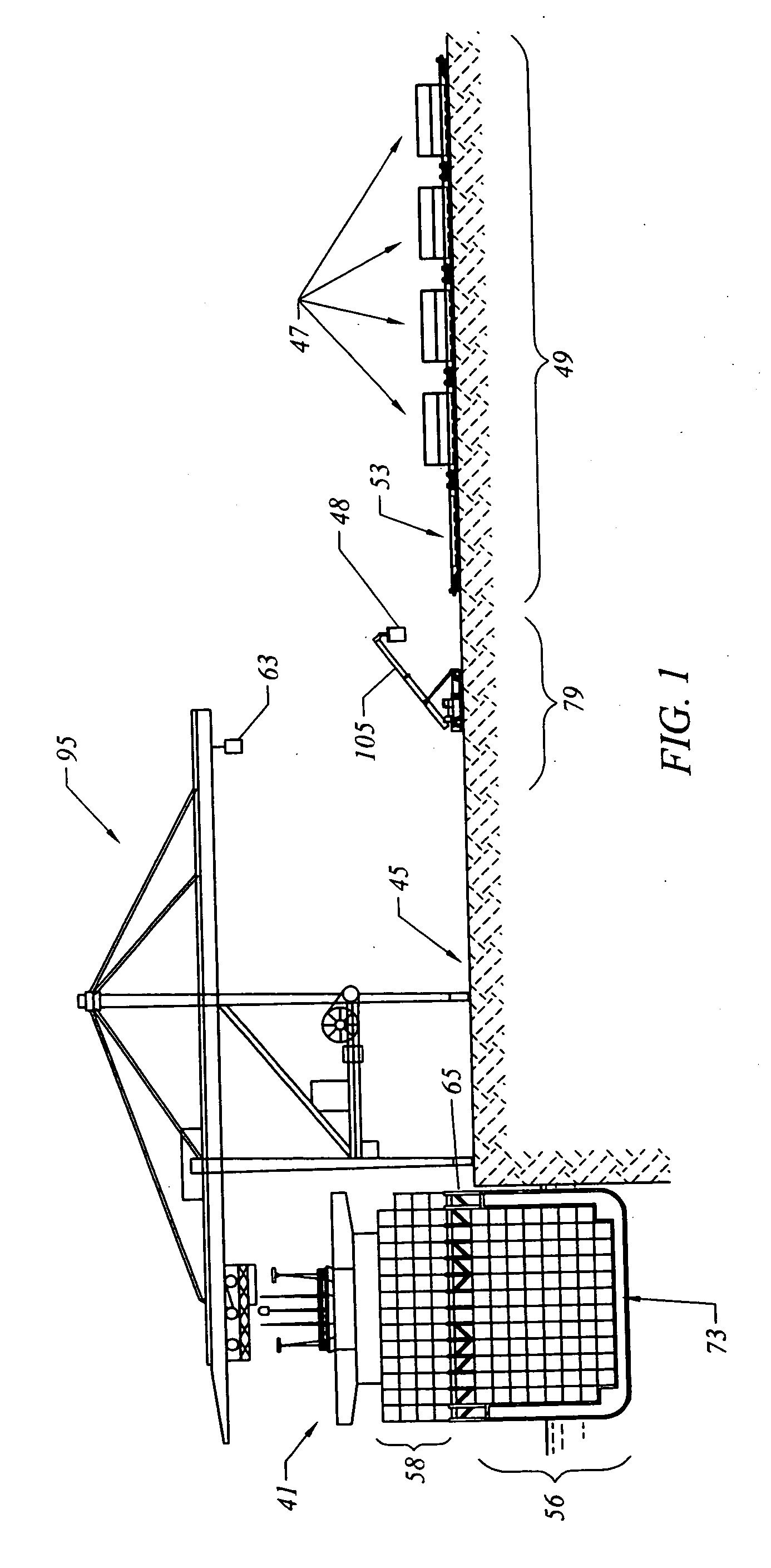 Buffered magazine method and system for loading and unloading ships