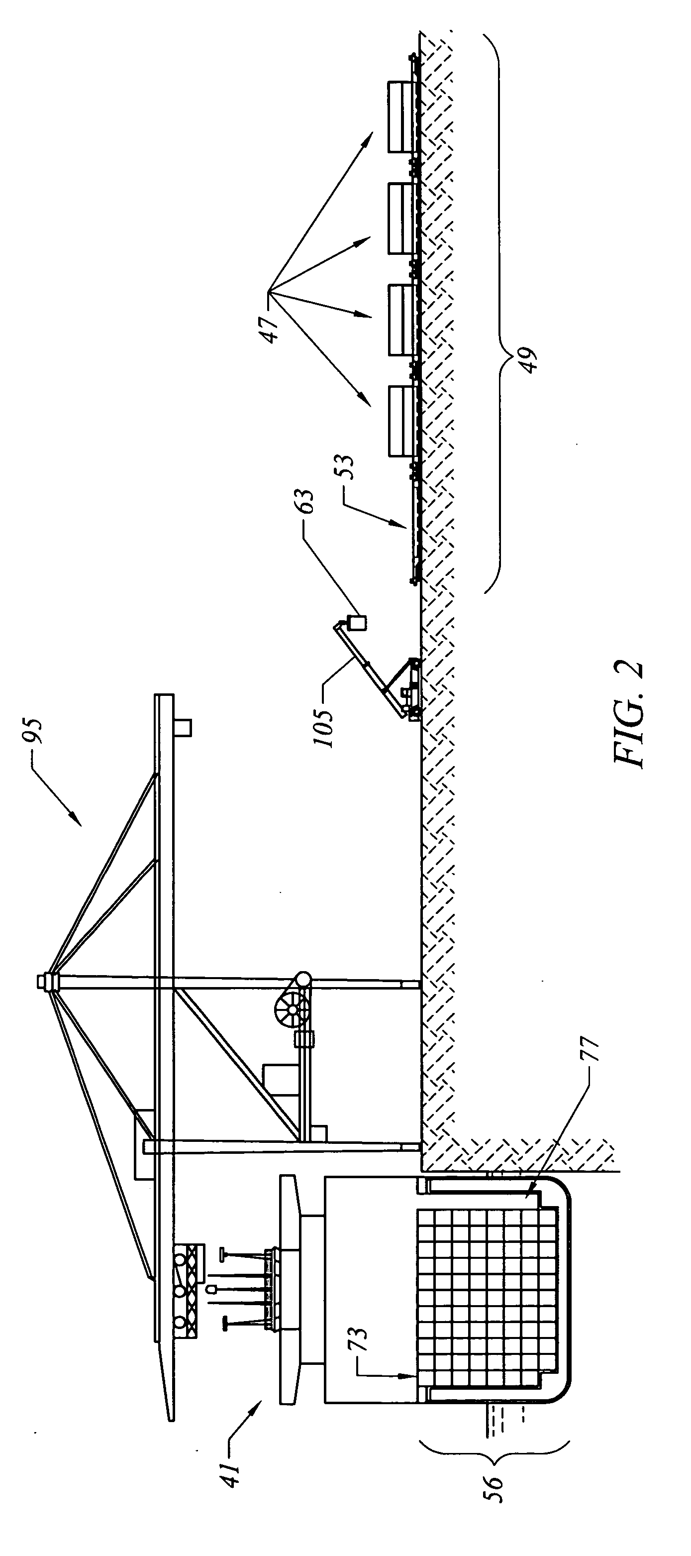 Buffered magazine method and system for loading and unloading ships