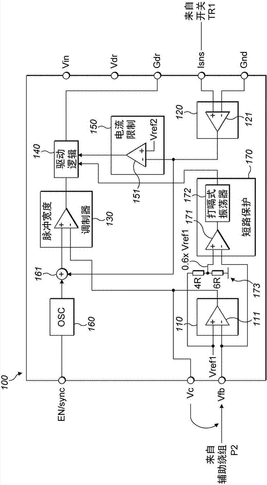 Power overload protection using hiccup mode