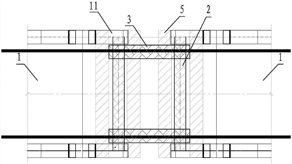 System for supporting and adjusting sleepers at rail traffic bridge steel beam crevices and erection method thereof