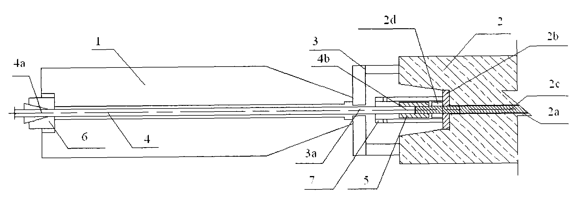 Device and method for transversely tensioning prestress of trapezoid sleeper