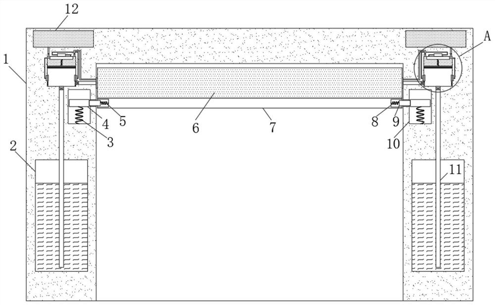 A self-triggering fire shutter