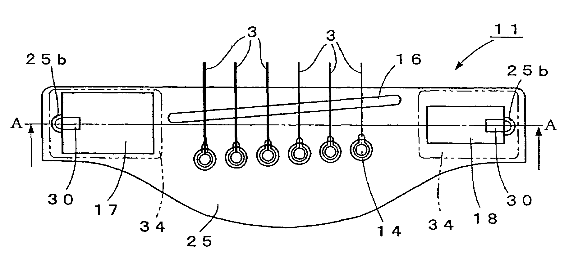 Pickup device for plucked string instrument and plucked string instrument