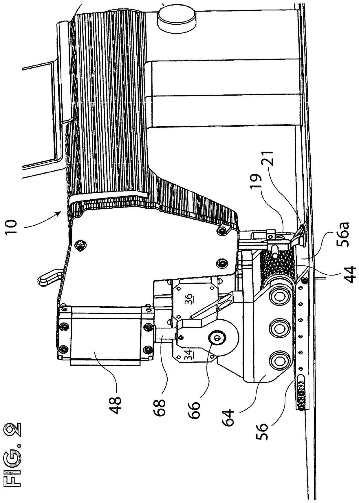 Attachment for sealing seams