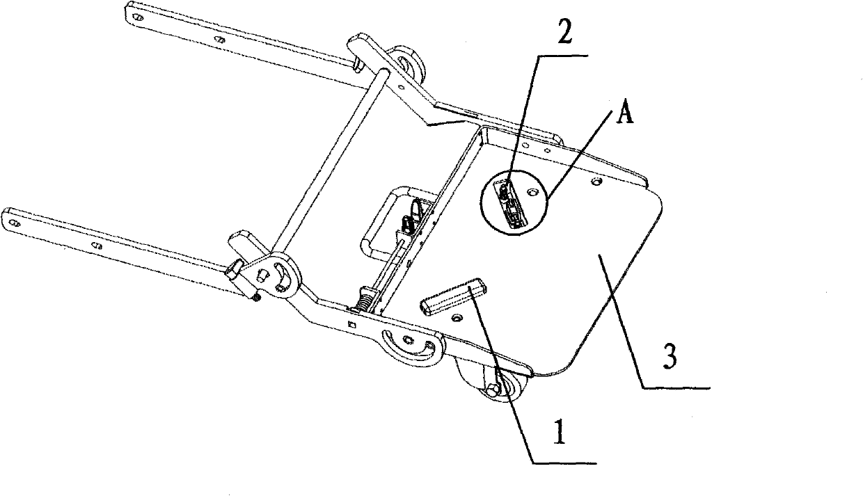 Random walking accessory parking protection structure and circuit thereof