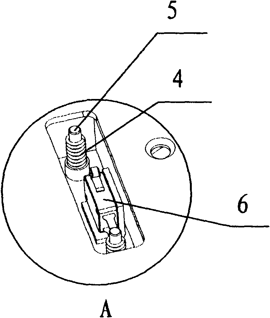 Random walking accessory parking protection structure and circuit thereof