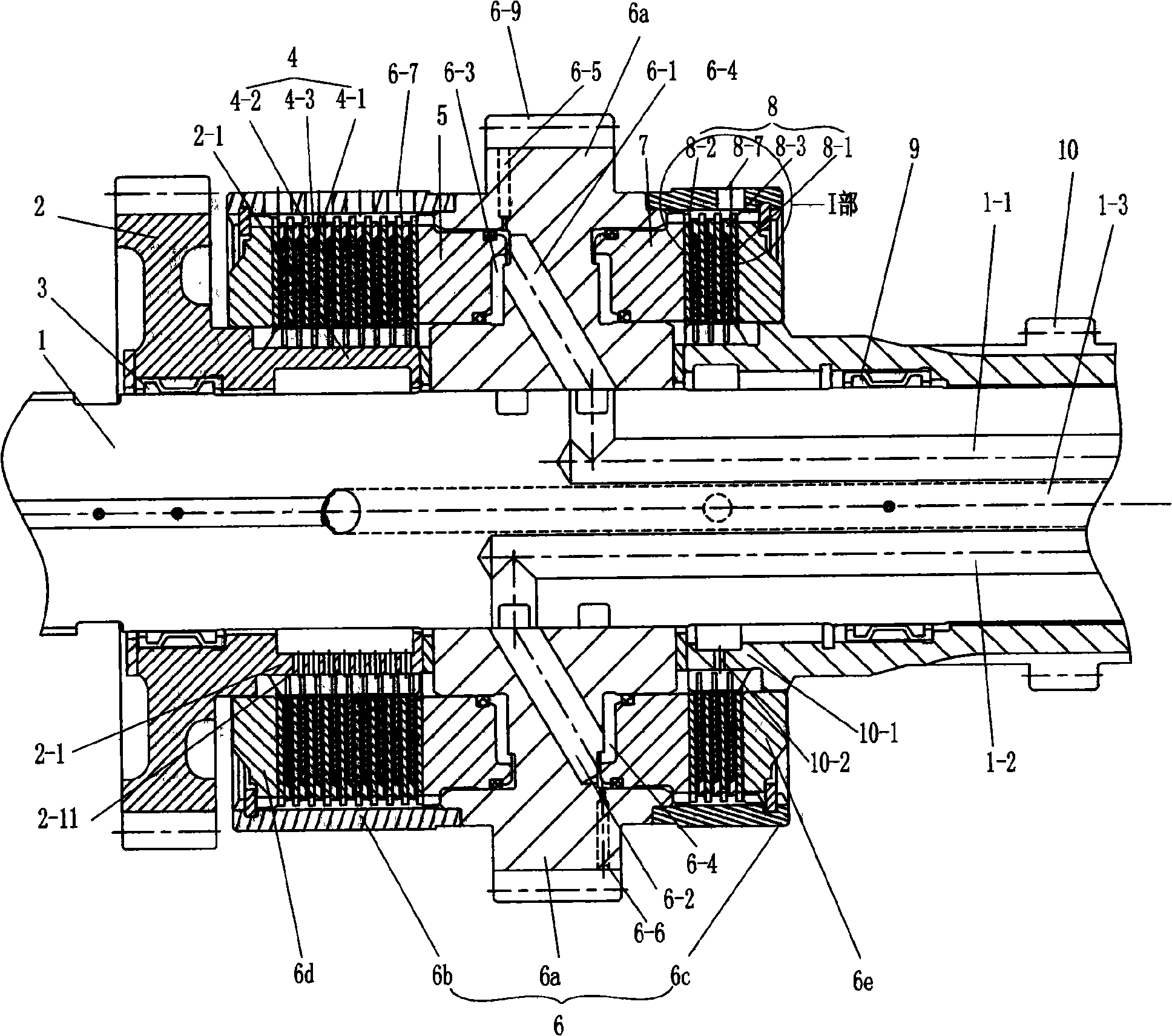 Multi-disc friction type shifting clutch