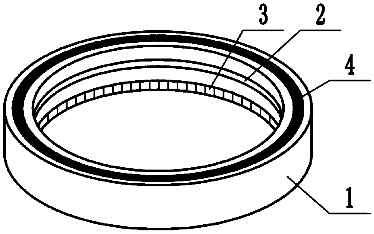 A wall-blocking spraying device for a sweeping robot