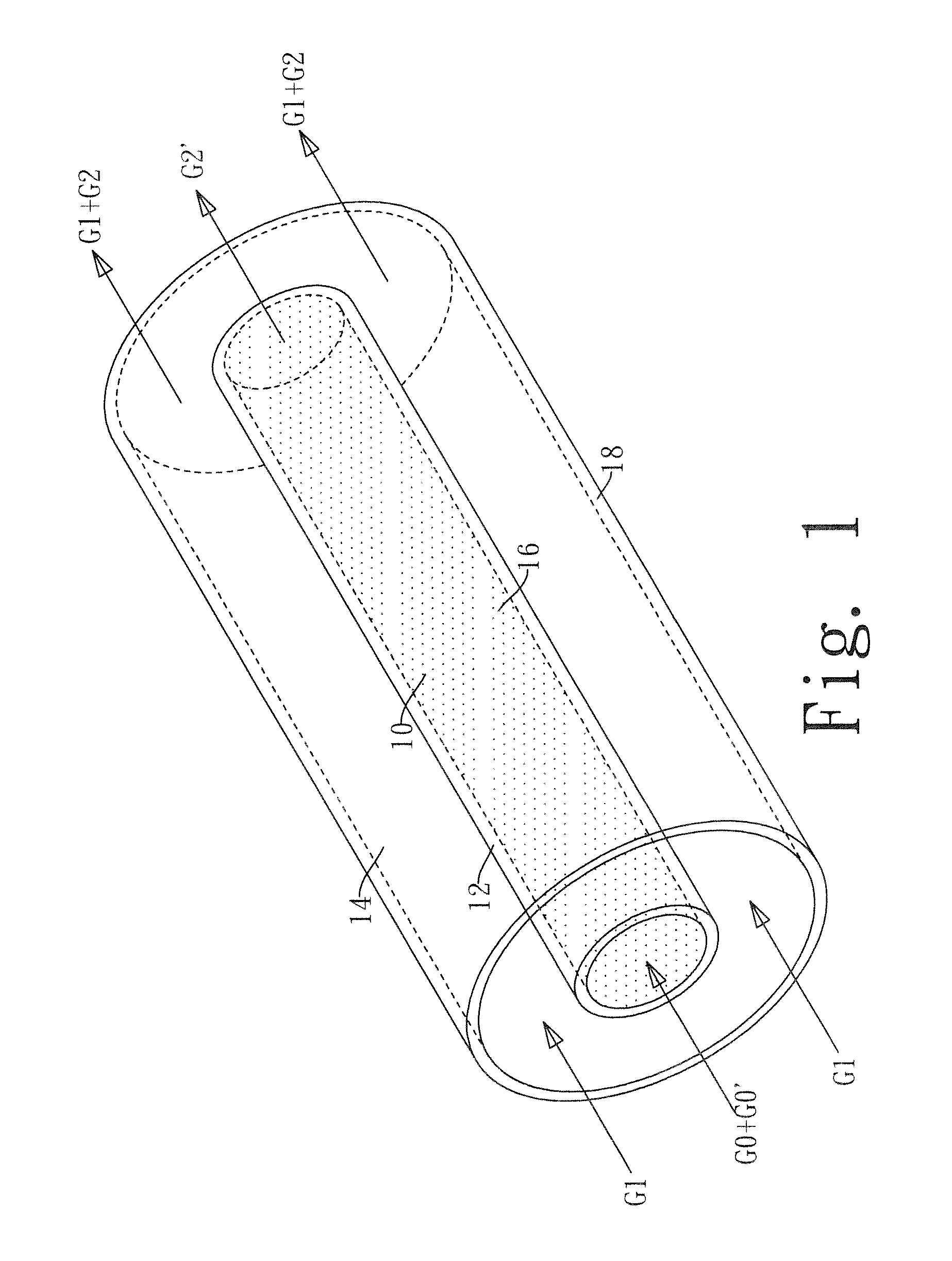 Membrane reactor with divergent-flow channel