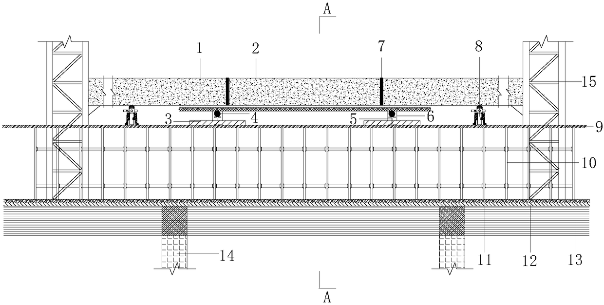 Deep foundation pit support dismounting system and construction method