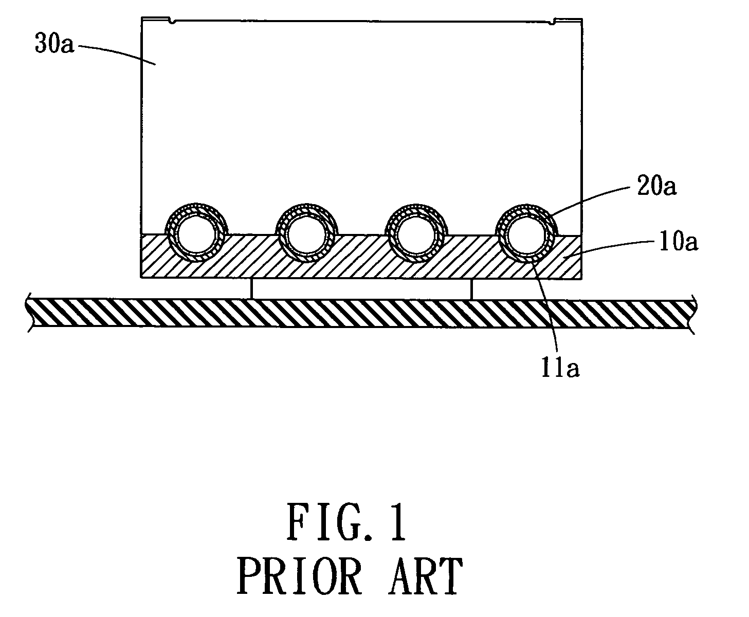 Structure of a uniform thermal conductive heat dissipation device