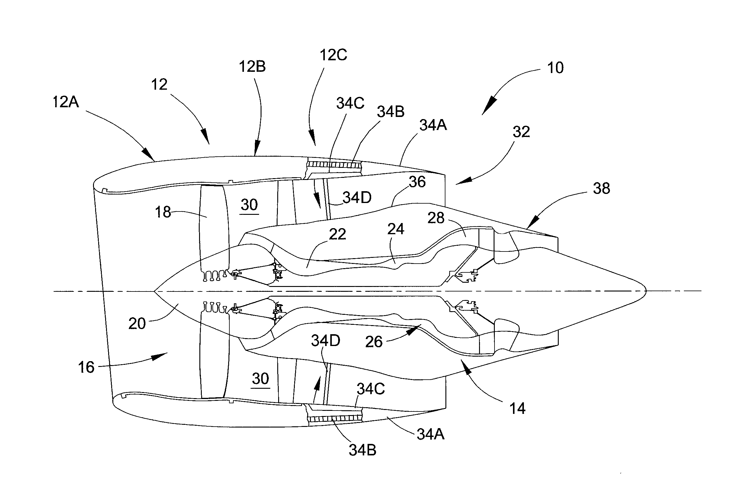 Thrust reverser assembly and method of operation