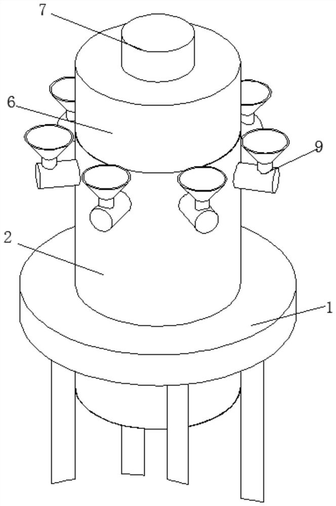 A mixing drum for rust remover production